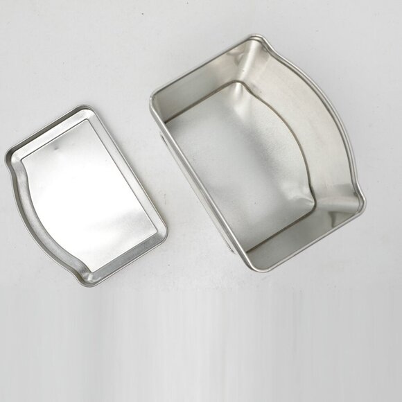 Vintage Cadbury Chocolate Biscuits Tin Silver Retro Display Collectable Decor - Picture 7 of 8